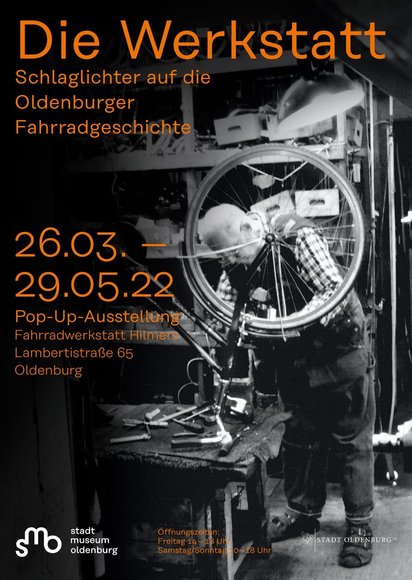 Plakat von der Pop-Up-Ausstellung — Die Werkstatt. Foto: Stadtmuseum