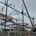 Vorschau: Der Aufbau der Achterbahn „Trapper Joes Crazy Mine“ auf dem Kramermarkt am 18. September 2025. Foto: Stadt Oldenburg