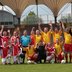 Vorschau: Die Mannschaften beim internationalen Fußball-Turnier mit Ratsleuten und Gästen aus den Partnerstädten. Foto: Hergen Griesbach/CeWe Color