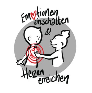 Illustration Emotionen einschalten und Herzen erreichen. Foto: Dagmar Gosejacob Illustration Emotionen einschalten und Herzen erreichen. Foto: Dagmar Gosejacob