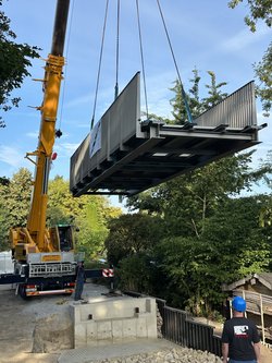 Eine neue Brücke von der Graf-Spee-Straße über die Beverbäke zur Straße Beverbäker Wiesen. Foto: Stadt Oldenburg