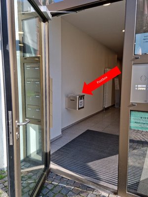Postbox der Staatsangehörigkeitsangelegenheiten oder Einbürgerungsangelegenheiten im Eingangsbereich Gebäude Markt 4-5. Foto: Stadt Oldenburg