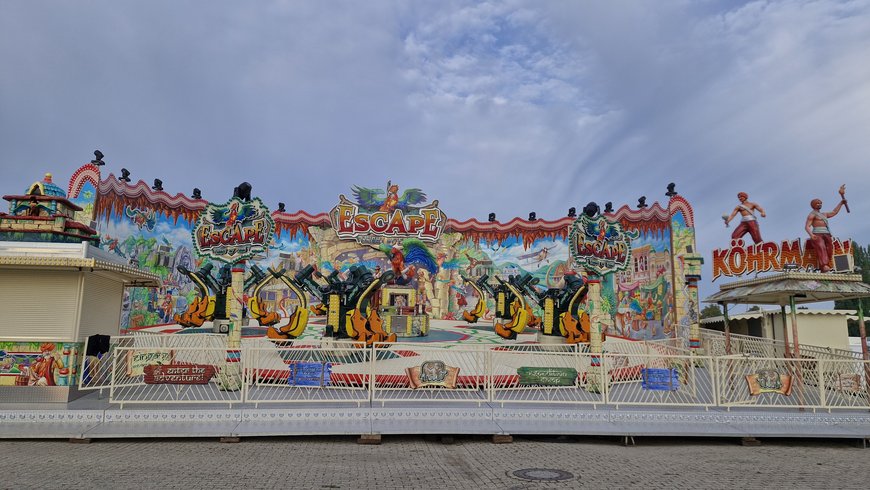 Der Aufbau von Escape – Flight of Fear am 23. September 2024. Foto: Stadt Oldenburg