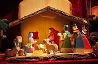 Weihnachtskrippe auf dem Oldenburger Lamberti-Markt