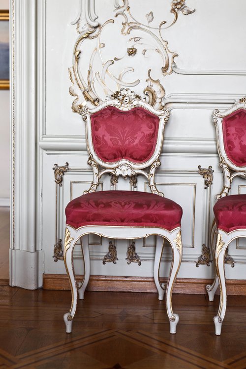 Weißer Salon, Detail, Villa Francksen, Foto: Gerlinde Domininghaus