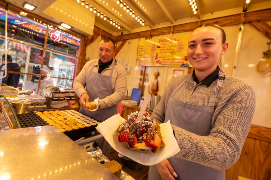 Poffertjes auf dem Kramermarkt 2024. Foto: Sascha Stüber