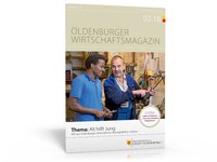 Titelseite Oldenburger Wirtschaftsmagazin 2.18. Foto: Andreas Burmann