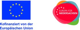 EU-Logo und Förderhinweis Niedersachsen. Quelle: Europäische Union, Land Niedersachsen