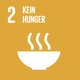 Ziel 2: Kein Hunger. © Engagement Global Icon zu Ziel 2: Schüssel mit dampfendem Essen. © Engagement Global