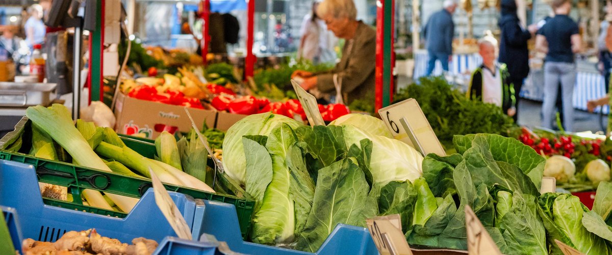 Gemüse auf dem Wochenmarkt. Foto: Sascha Stüber