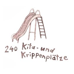 Für die jüngsten Bewohnerinnen und Bewohner ist ebenfalls gesorgt, denn 240 Kita- und Krippenplätze stehen zur Verfügung. In drei Einrichtungen kümmert man sich um die Betreuung. Illustration: Gloria Jasionowski