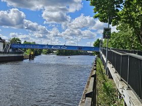 Behelfsbrücke Osternburg. Foto: Reinhard Hövel