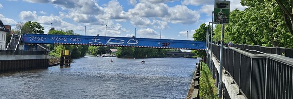 Behelfsbrücke Osternburg. Foto: Reinhard Hövel