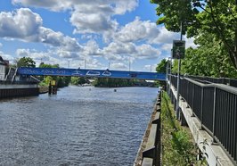 Behelfsbrücke Osternburg. Foto: Reinhard Hövel