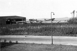 Fliegerhorst im Jahr 1936. Foto: Traditionsgemeinschaft Jagdbombengeschwader 43 e. V.