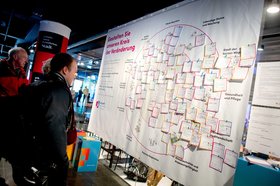 Die zahlreichen Rückmeldungen der Besucherinnen und Besucher fließen in den weiteren Erarbeitungsprozess für das ISEK 2035 ein. Foto: Hauke-Christian Dittrich