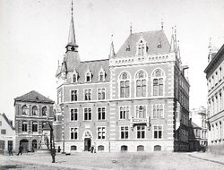 Das Alte Rathaus im Jahr 1886. Quelle: Alt-Oldenburg.de