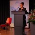Vorschau: Preisträgerin Güner Yasemin Balcı am Rednerpult. Foto: Jörg Hemmen