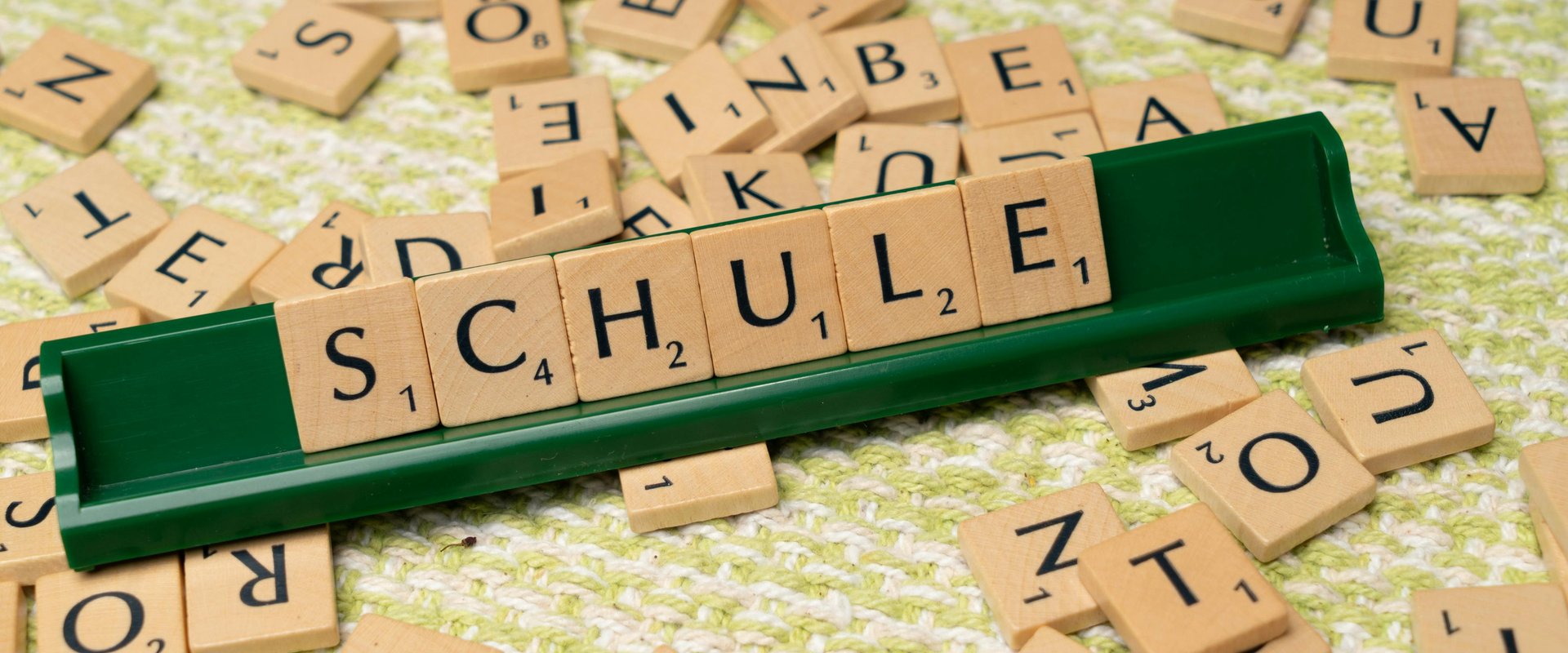 Buchstabensteinen die das Wort Schule bilden. Foto: Markus Winkler/Pexels