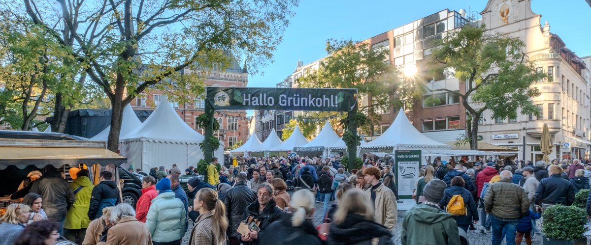 Veranstaltung „Hallo Grünkohl“ auf dem Rathausmarkt. Foto: Sascha Stüber