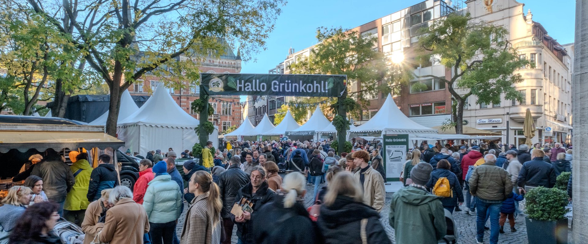 Veranstaltung „Hallo Grünkohl“ auf dem Rathausmarkt. Foto: Sascha Stüber