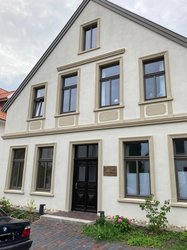 Das Haus Lerchenstraße 14 in Oldenburg, in dem die Stipendiatenwohnung untergebracht ist. Foto: Horst-Janssen-Museum