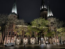 Probebeleuchtung an der Lamberti-Kirche. Foto: Stadt Oldenburg