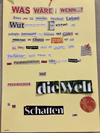 Textcollage. Foto: Literaturhaus Oldenburg