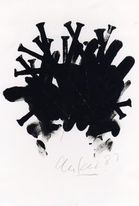 Günther Uecker, o. T., Lithografie, 1987. Quelle: Günther Uecker