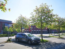 Carsharing Station eines Anbieters im Escherweg. Foto: Stadt Oldenburg