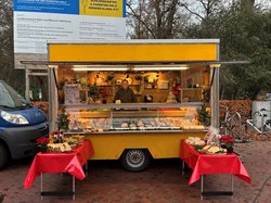Der Käsewagen von Tanja Meiering auf dem Wochenmarkt Eversten. Foto: Stadt Oldenburg