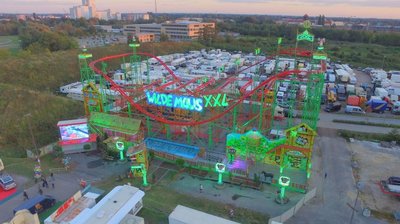 Die Wilde Maus XXL auf dem Kramermarkt 2018. Foto: Christian Zellmer