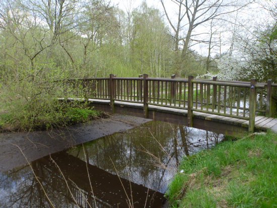 An dieser Fußgängerbrücke im Landschaftsschutzgebiet Haarenniederung wird das Geländer erneuert. Foto: Stadt Oldenburg