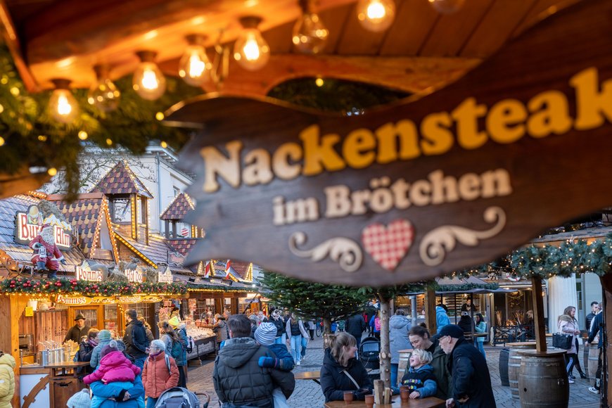 Das Steakhaus auf dem Lamberti-Markt 2022. Foto: Sascha Stüber
