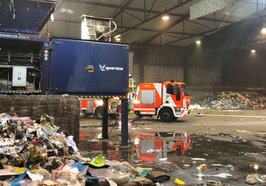 Feuerwehreinsatz in der Mechanischen Aufbereitungsanlage. Foto: Stadt Oldenburg