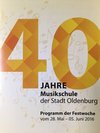 Plakat 40 Jahre Musikschule der Stadt Oldenburg