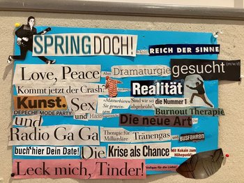 Textcollage. Foto: Literaturhaus Oldenburg