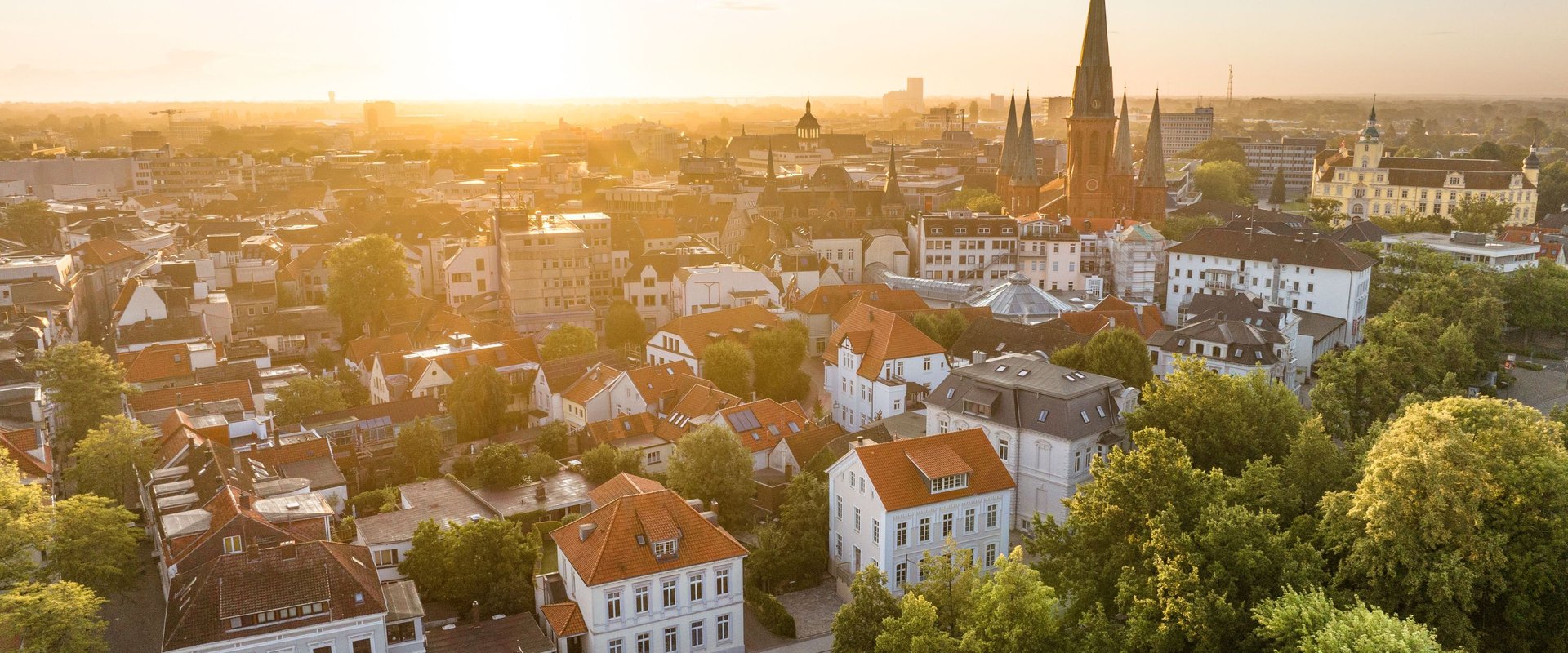 Vogelperspektive Stadtblick Foto: Oldenburg Tourismus und Marketing