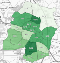 Kartenansicht Sozialmonitoring. Foto: Stadt Oldenburg