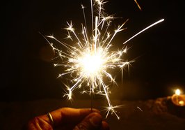 Wunderkerze. Foto: Sonam Yadav/Pexels