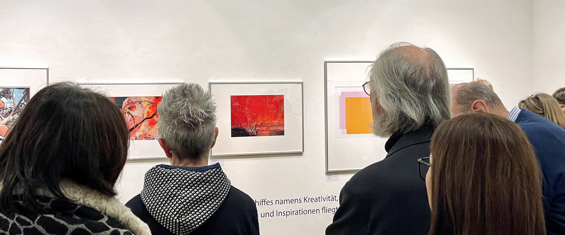 Besucher in der Artothek