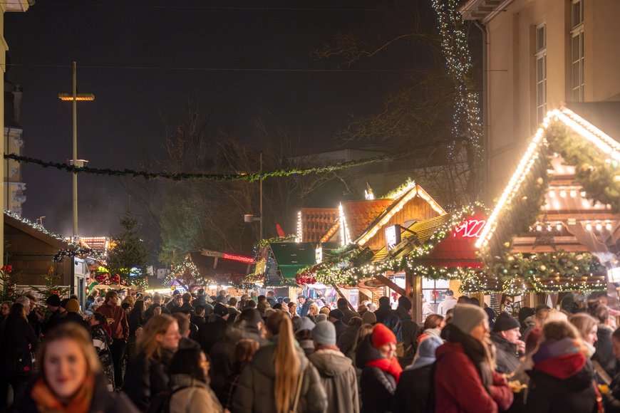 Blick über den Lamberti-Markt 2025 in Richtung Schloßplatz. Foto: Sascha Stüber