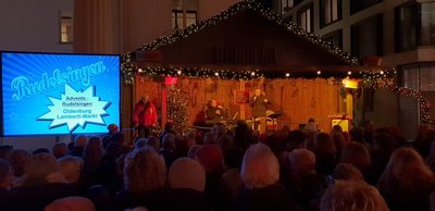 Rudelsingen auf dem Lamberti-Markt am 29. November 2018. Foto: Stadt Oldenburg