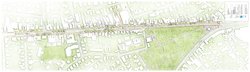 Gestaltungsplan der Unteren Nadorster Straße, Entwurfskonzept. Grafik: SHP Ingenieure und nsp Landschaftsarchitekten, Hannover