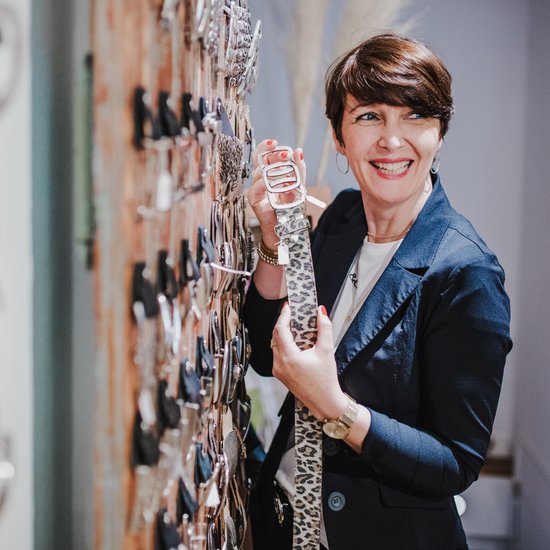 Nicole Stumpe stellt beim Praxisforum Digitalisierung das Potential von Social Media im Einzelhandel vor. Foto: Imke Folkerts