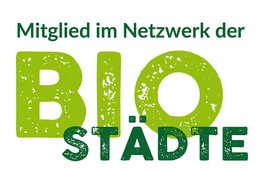 Logo Mitglied im Netzwerk der Bio-Städte: Grafik: Netzwerk der Bio-Städte