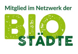 Logo Mitglied im Netzwerk der Bio-Städte: Grafik: Netzwerk der Bio-Städte