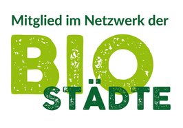 Logo Mitglied im Netzwerk der Bio-Städte: Grafik: Netzwerk der Bio-Städte