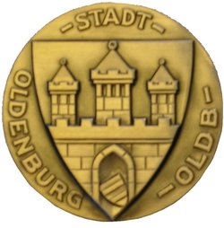 Die Bronzene Stadtmedaille. Foto: Stadt Oldenburg