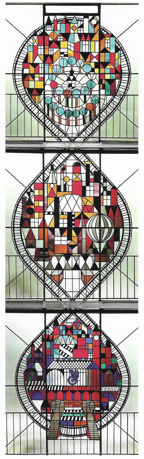 Horst Janssen, Farbglasfenster Bahnhof Altona, 1955 © (Horst Janssen) VG Bild-Kunst, Bonn 2020